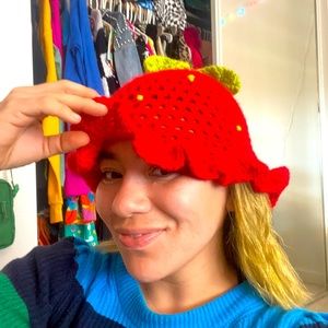 Strawberry hat!